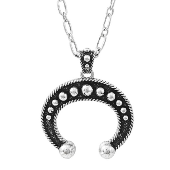 Westeren Ball Textured Horn Necklace - Picture 2 of 2